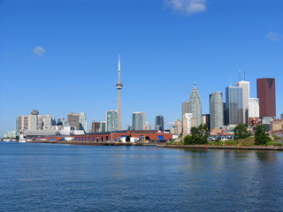 toronto skyline from eastern harbour