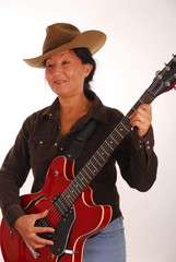 Obraz premium guitar woman nineteen