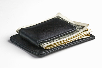 leather money clip
