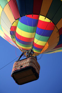 hot air balloon ride closeup
