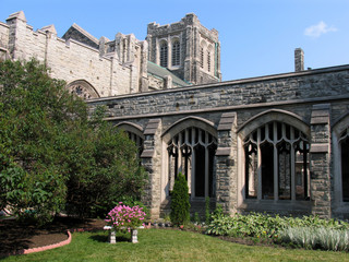 medieval style cloister