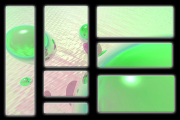 green orb logo set