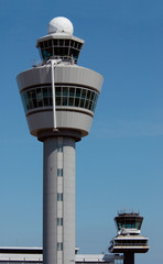 air traffic control tower at amsterdam