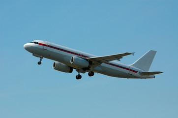 plane on takeoff