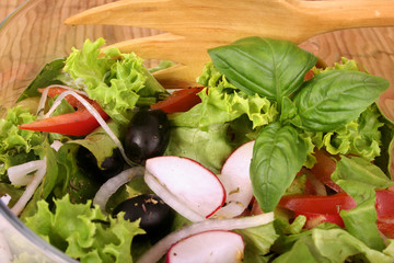 a fresh olive salad