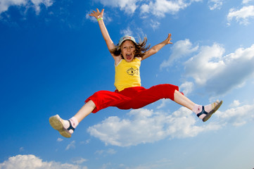 in a jump
