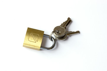 padlock and keys