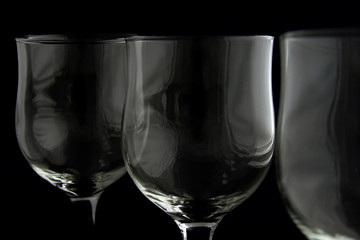 wine glasses texture