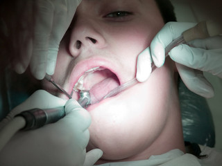 Naklejka premium dentist