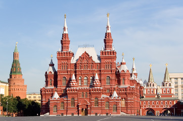 red square moscow russia - obrazy, fototapety, plakaty