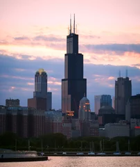 Foto auf Leinwand Chicago Skyline © Maya Moody