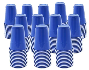 Küchenrückwand glas motiv supply of plastic cups © nTripp