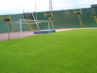 empty soccerball stadium