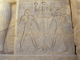 temple bas-relief, Karnak, Egypt	
