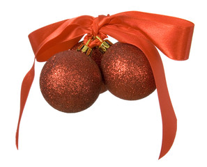 red christmas balls