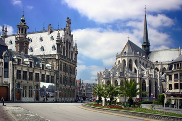 Fototapeta premium leuven city belgium