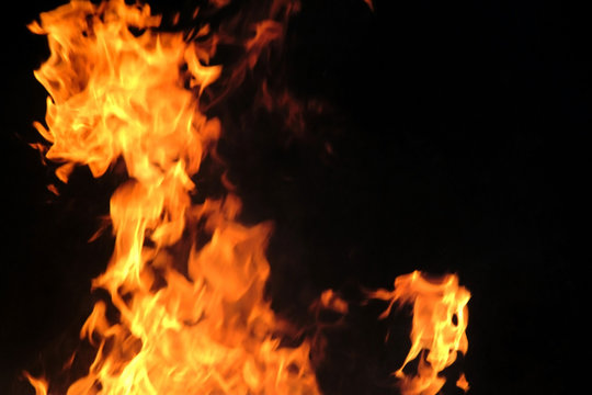 blurred fire flames