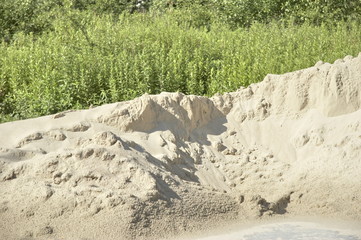 sand für einen golf bunker 03