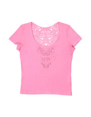 pink female t-shirt