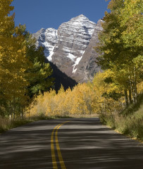 maroon bells & road