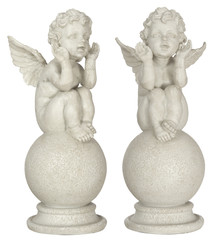 statuette of sitting angel