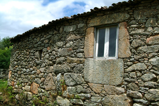 old house in rock
