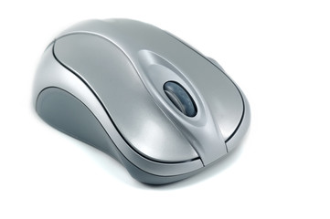 optical silver computer mouse