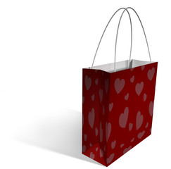 shopping bag - hearts