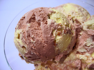 chocolate - vanilla ice-cream