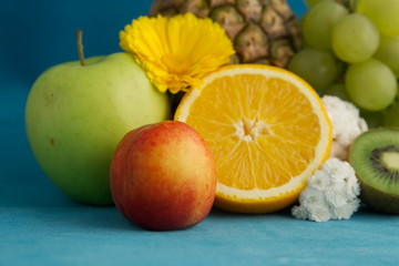 Naklejka na ściany i meble fruits close-up