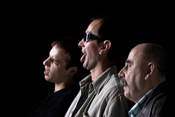 three men