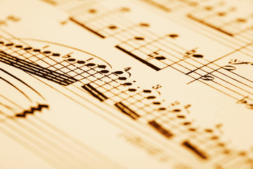 Naklejka premium music sheet