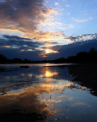 sunset on llano river