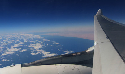 Fototapeta na wymiar a view from a plane