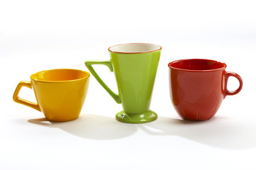 cups of different colors