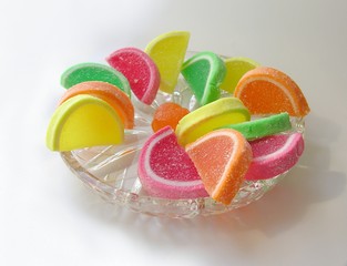 colorful jellies as a sweet dessert