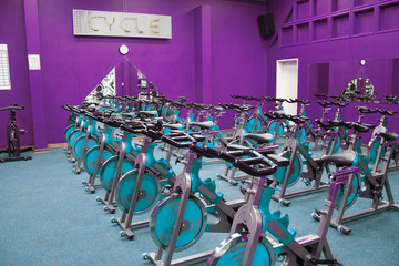 Fitness Spinning Bike Wall Mural 