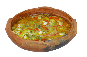 shrimp stew isolated