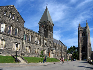 old stone university buildings