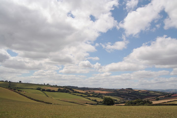 idylic rural scene in the uk