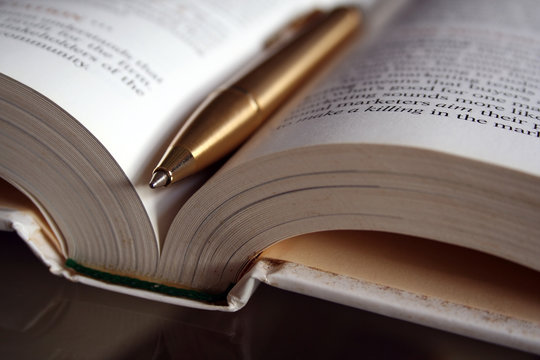 pen and book