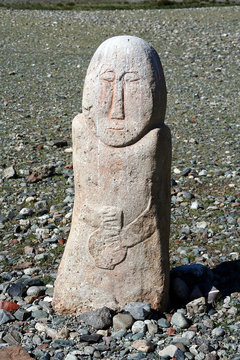 mongolian turkic stone man