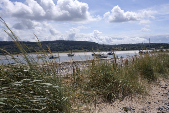 Fototapeta yachts from a beach