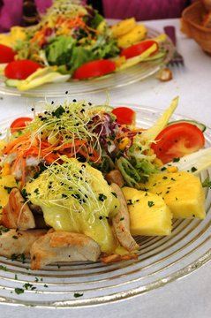 salade de poulet exotique