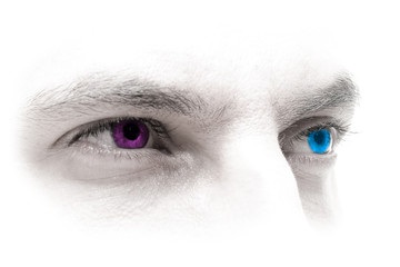 blue-magenta eyes