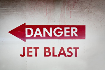 danger jet blast - grunge