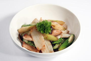 seafood and vegetable