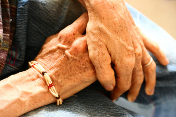 Obraz premium mains entrecroisées