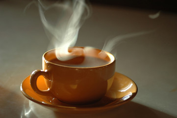  a cup of hot tea