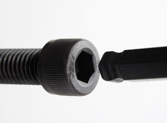 socket head cap screw and ball-end wrench